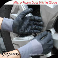 SRSAFETY 15G dots en nylon mousse en nitrile enduit de gant Gants de maintenance pour voiture